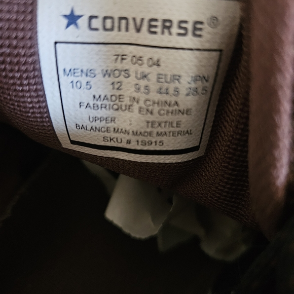 Converse Brown Leather Sneakers with White Highlights - Picture 11 of 12
